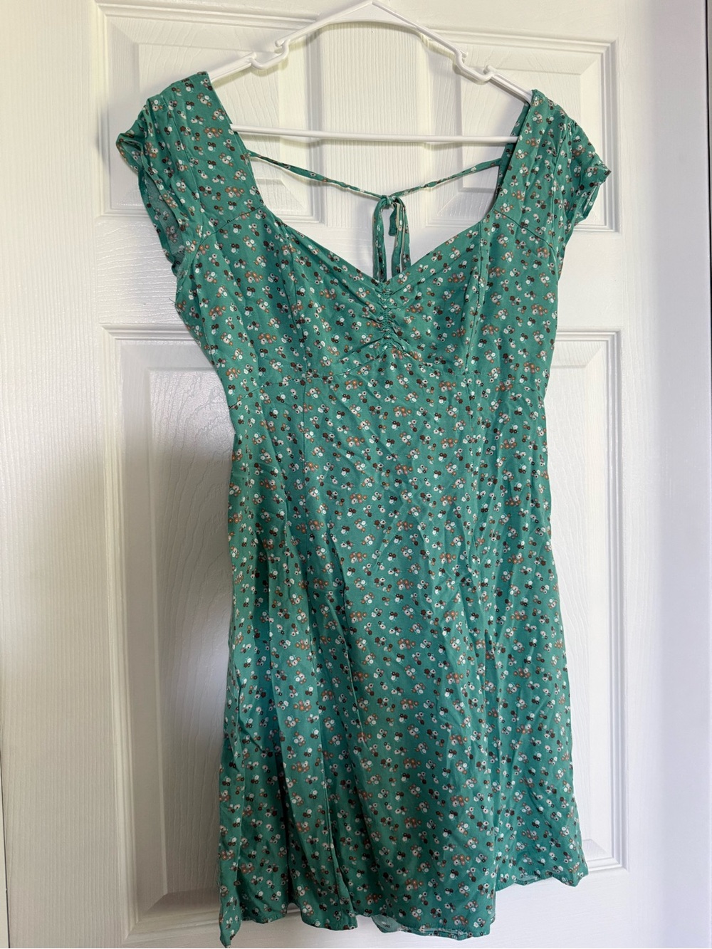 Aeropostale Floral Mini Dress with Tie-Back